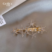 Pearl Pearl Pearl Pearl Moon Hair Clip in 2022 New Side Branch Clip Headlines Liu Hai