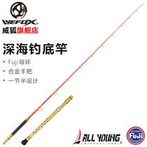  Weihu Aoyang Fuji deep-sea hard fishing boat rod Electric stranded rod Offshore fishing rod Drum boat rod discharge trolling boat rod
