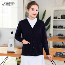 Nurse Sweater Sweater Jacket Cardioverknit Outwear Stash Blue Plus Suede Thickened Doctor Winter Watch Duty Workwear