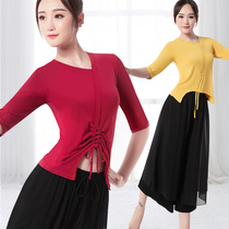 Chinese dance dance costume Classical dance practice suit Female Modal professional teacher Modern dance loose sleeve top