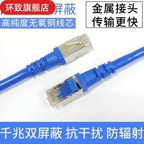 Oxygen-free copper super six double shielded Gigabit network cable Home high-speed computer monitoring network jumper 2 5 3 10 meters