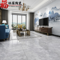 Modern simple living room floor tiles 800x800 all-body marble tiles full cast glaze non-slip gray tile floor tiles