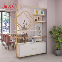 Light and luxurious beauty salon Partition Shelving Cosmetics Show Shelves Beauty-A-shop floor Xuanguan Bookshelf Tie Art shelf