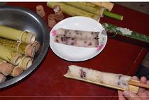 Bamboo tube Courtyard Bag Rice Dumplings Bamboo rice dumplings Rice Dumplings Brown Cylinder Diy Modern with bamboo-barrel dining rice dumplings