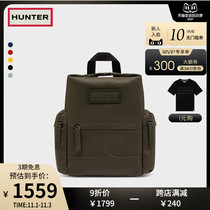 Hunter UK large capacity backpack English ins schoolbag top buckle leather waterproof Splash travel backpack