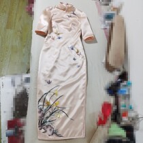 Handmade embroidery improvement wedding wedding Su embroidery cheongsam