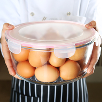 2 8L large kimchi sealed box glass preservation box microwave oven special refrigerator storage box heat-resistant glass lunch box