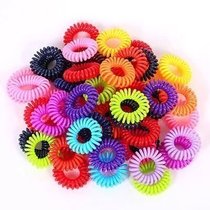 Full 9 9 Confectionery Telephone Line Hair Ring Hair Rope Leather Fascia Accessories without injury Small number