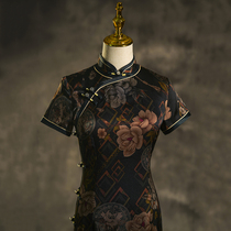 Retro Chinese style cheongsam 2021 new high-end national tide long modified version of old Shanghai traditional dress women