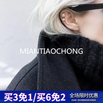 Korean anti-allergic Sterling Silver 925 Natural White Pearl U-shaped clip ear clip ear clip without ear hole false ear pin does not fade