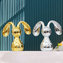 Modern cartoon trend abstract rabbit ornament ornaments living room TV cabinet window desktop soft sculpture pendulum