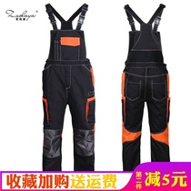 New multi-pocket one-piece overalls bib pants for men auto repair construction tooling sling tooling factory