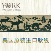 US Import Special Price Wall Paper Waist Line Forest Park Animals Great Migration Book Room Children Room bedroom wallpaper waist line