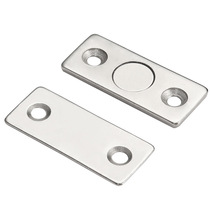 Non-perforated ultra-thin cabinet suction wardrobe door suction drawer sliding door closure Glass sliding door magnetic suction invisible magnet