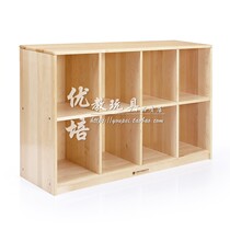 8-grid bookcase-North American maple birch multi-layer UFC toddler schoolbag cabinet bench locker