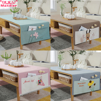 Living Room Home Red Wood Tea Table Cloth Waterproof Anti-Burn Tea Table Cloth Rectangular Modern Minima Cloth Art Tea Table Mat