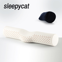 Thai latex cylindrical cervical pillow traction pillow special natural rubber oblong round candy sleeping pillow