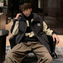 Hualun Winter Tide Brand Mens Outer Wear Casual Down Vest Mens Trend Korean Edition Versatile Sleeveless Cotton Jacket