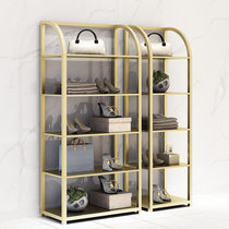 Multi-layer clothing store display rack rack rack bag rack clothing display display counter floor standing