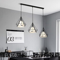 Nordic minimalist modern home Restaurant chandelier Bar Cafe Bedroom light luxury shop personality three small chandelier
