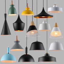 Modern simple three-headed Chandelier Creative Personality Bar Restaurant single-headed industrial small chandelier dining table Nordic lamps
