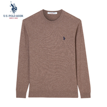 U S POLO ASSN middle-aged mens base shirt sweater solid color pullover sweater