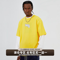 ZONOS 2021 summer new short sleeves T-shirt male street sports casual minimalist loose pure cotton round collar blouses