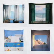 Stairway wall painting Niche Bedroom wall decoration cloth background cloth Restaurant transformation Nordic style creative starry sky fresh