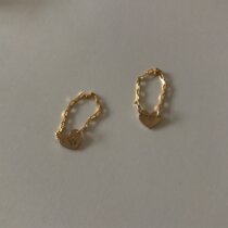 PAUSA ANN 2018 vol 4 heart letter Custom Line ring 14K gold injection single price