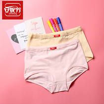 4 pairs of Anne Fang underwear 2652 elastic cotton small flat pants pure cotton breathable simple bottom triangle shorts 2 boxes