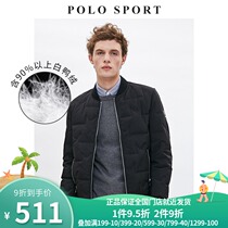 polo sport mens 2021 new solid color white duck down jacket fashion casual mens down jacket short tide