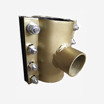 New steel Huffe section water leakage slip clip quick connector DN65-100 with screw clamping type three-way hoop