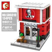 Senbao City Street View Building Series Building Blocks KFC Cola Assembled Toy Boy 6-10 Years Old Puzzle Puzzle