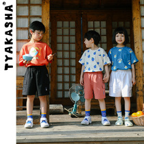 (Cool Series) TYAKASHAKIDS Takasha kids pants kids shorts casual loose cropped pants