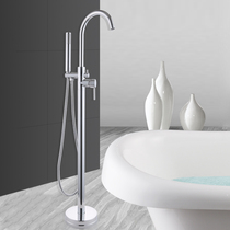 Floor-to-ceiling bathtub faucet vertical shower shower shower full copper cylinder side column basin mixing valve faucet Hotel