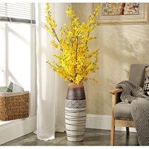 Jingdezhen Ceramic Floor Vase High number of simple modern Living room Furnishing Flower Arrangement Dry Flower Decoration Large Swing Piece