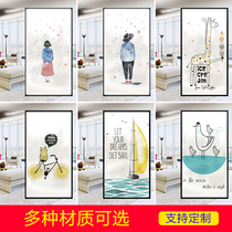 Bathroom window sticker frosted glass anti-transparent opaque film shading bedroom bathroom toilet window paper