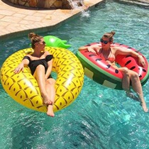 Foreign trade Europe and America new 180cm Pineapple Swimming Ring Men And Women Inflatable Floating Swimming Circle Adults
