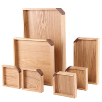 Environmentally friendly new snack box solid wood pallet wooden pack package 7 pack household living room tea table