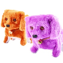 Luminous electronic doll simulation electric forward reverse dog creative decoration birthday gift will be called Puppy stall