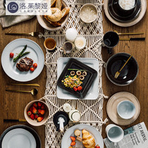 LO GULEYA DISHES SUIT HOME LIGHT LAVISH-STYLE CERAMIC CUTLERY MODERN BOWLS CHOPSTICKS HIGH FACE VALUE CREATIVE BOWL