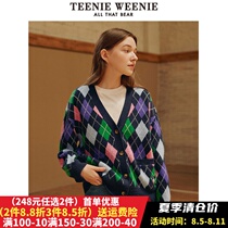 Teenie Weenie knitted sweater sweater loose Korean Edition Womens College Winter TTCK218905N