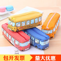 Pen bag multifunctional pencil stationery box kindergarten start small gift children student bus canvas pencil bag customization
