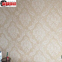 Embossed 3D eco-friendly non-woven wallpaper European-style Masse living room restaurant bedroom beauty salon hotel cheap wallpaper