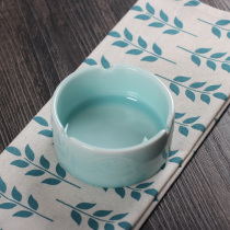 Celadon living room table ornaments Chinese ashtray retro small ceramic home accessories decoration crafts