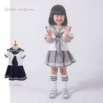 High-end comic show childrens performance clothing School uniform performance clothing Japanese school uniform jk sailor suit Photography girl water ice moon