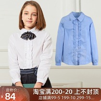 Eaton Gide school uniform Childrens clothing Girls  long-sleeved shirt spring and autumn childrens long-sleeved shirt 10c251 10c250