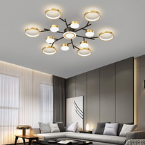  New Nordic living room ceiling lamp modern simple bedroom study creative tree branch LED molecular lamp factory direct supply