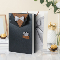 Wedding greeting card best man bridesmaid dress creative shape card girlfriends love confession Qixi Festival marriage proposal vow card