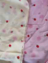 Polyester cotton width 155 cm Small strawberry pattern Beautiful and soft Large quantity and low price